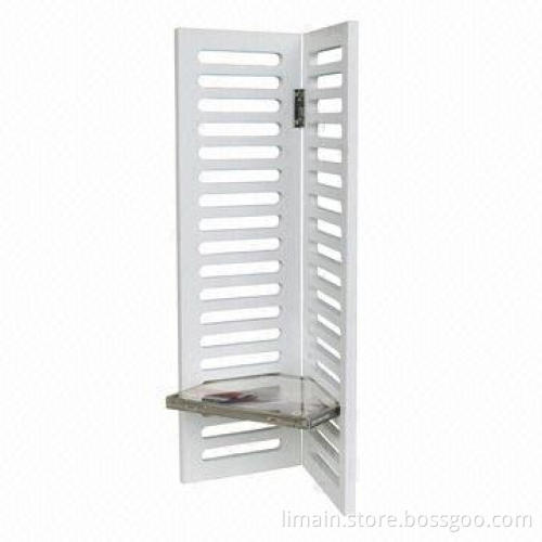 CD Rack, Available in White Color, Measures 7 1/2 x 3 3/8 x 16-inch